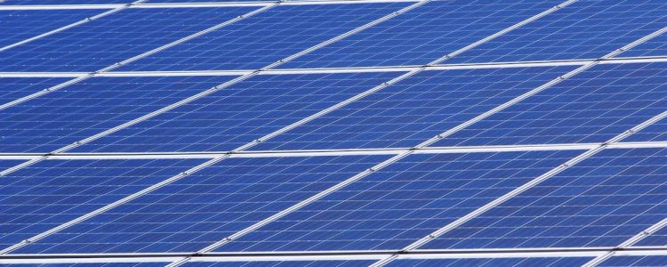 Close-up view of solar panels outdoors capturing renewable energy efficiently.